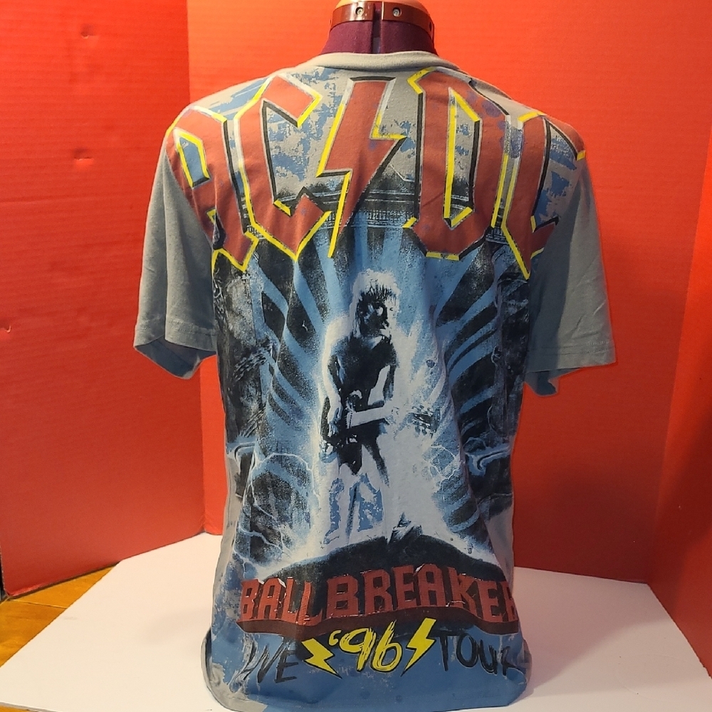 2021 AC/DC BALLBREAKER LIVE 96' TOUR Graphic Men's Shirt - Blue